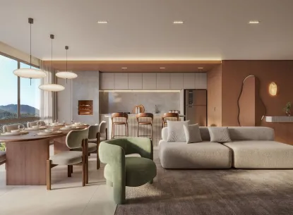Apartamento 3 quartos sendo 3 suítes na Praia Brava em Itajaí